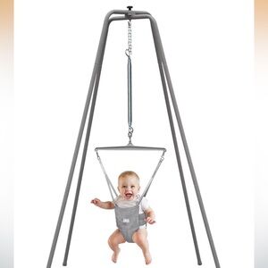 Baby Doorway Jumper Seat with Gray Frame and Seat -